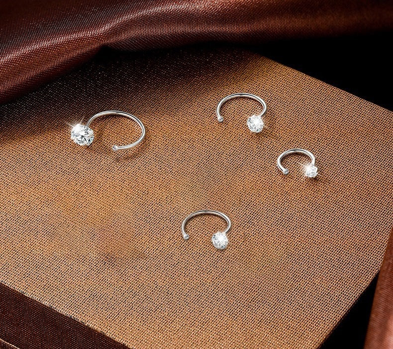 ピアス ハーフフープピアス 両耳用 レディース 女性 アクセサリー 商品画像4