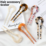 かんざし ヘアコーム U字コーム 簪 ヘアピン ヘアスティック レディース 女性 ヘアアクセサリー 髪留め 髪飾り ヘアアレンジ べっ甲柄 シェル風 おしゃれ かわいい 上品 普段使い お出かけ デート デイリー 女性用 婦人用 ファッション小物