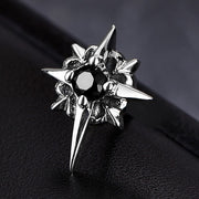ピアス スタッドピアス 片耳用 1個売り 耳飾り メンズ 男性 アクセサリー ラインストーン 星 スター きらきら レトロ かっこいい カジュアル ギフト プレゼント 贈り物 単色 ファッション小物 お出かけ 白 黒