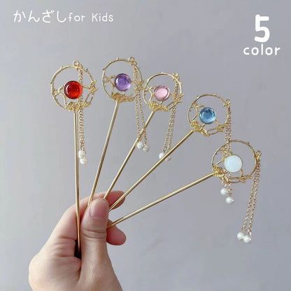 かんざし 簪 一本挿し ヘアアクセサリー キッズ ジュニア 商品画像