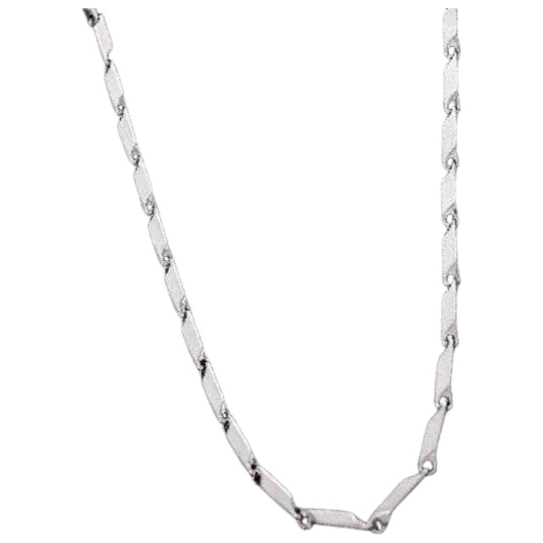 チェーンネックレス メンズ アクセサリー シンプル ひねり 首飾り 長さ 45cm 50cm 55cm 60cm カジュアル デイリー おしゃれ かっこいい ギフト プレゼント 贈り物 男性用 レディース 女性用 ユニセックス 男女兼用