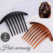 ヘアコーム 簪 かんざし レディース 女性 ヘアアクセサリー 髪留め 髪飾り まとめ髪 無地 単色 シンプル きれいめ おしゃれ 黒 茶色 ブラック ブラウン