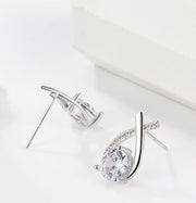 ピアス イヤリング 耳飾り アクセサリー レディース 女性 フェイクストーン キラキラ ドロップモチーフ 華やか ラインストーン おしゃれ お祝い プレゼント ギフト 彼女 パーティ セレモニー