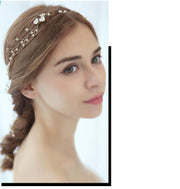 ヘッドドレス ヘッドコサージュ ワイヤー ヘアアクセサリー ブライダル 髪飾り フラワーモチーフ 小花 結婚式 パーティ ヘアアレンジ 女性用