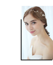 ヘッドドレス ヘッドコサージュ ワイヤー ヘアアクセサリー ブライダル 髪飾り フラワーモチーフ 小花 結婚式 パーティ ヘアアレンジ 女性用