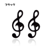 スタッドピアス ピアス レディース 女性 アクセサリー ファッション小物 ファッション雑貨 ト音記号 耳飾り キャッチピアス かわいい おしゃれ カジュアル キュート プレゼント ギフト