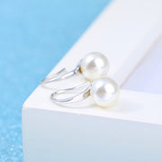 ピアス フェイクパール シンプル パール1個 フックピアス アクセサリー ジュエリー レディース おしゃれ 上品 パーティー フォーマル 冠婚葬祭 シルバー エレガント ラグジュアリー 結婚式 ファッション小物 女性 小さめ 8ミリ 8mm 入園 入学 セレモニー スーツ ドレス