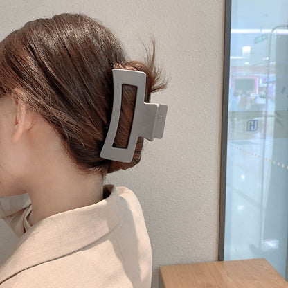 ヘアクリップ バンスクリップ ヘアアクセサリー レディース シンプル 無地 商品画像2