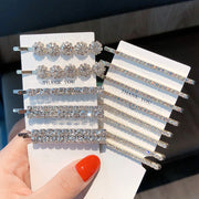 ヘアピン 2本セット 3本セット 4本セット アメピン ヘアアクセサリー 髪飾り 髪留め レディース 女性 ラインストーン キラキラ 可愛い おしゃれ まとめ髪 ヘアアレンジ お出かけ 普段使い