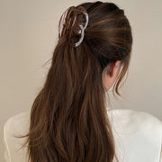 ヘアクリップ バンスクリップ 髪留め レディース 女性用 ヘアアクセサリー 髪飾り シンプル 無地 楕円型 おしゃれ カジュアル まとめ髪 ヘアアレンジ ファッション雑貨 普段使い 通勤スタイル カラバリ豊富