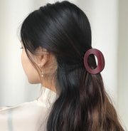 ヘアクリップ バンスクリップ レディース ヘアアクセサリー サークル ラウンド 丸型 まとめ髪 ヘアアレンジ おしゃれ かわいい