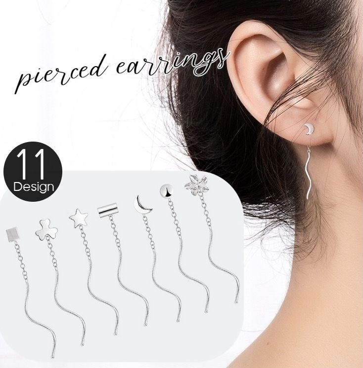 アメリカンピアス レディース 女性用 アクセサリー シルバーカラー シンプル 商品画像