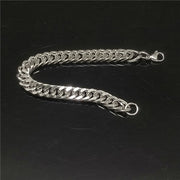ブレスレット チェーンブレスレット 男女兼用 ユニセックス メンズ レディース 男性 女性 アクセサリー 腕輪 チェーン シルバーカラー シンプル おしゃれ