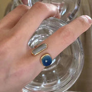指輪 オープンリング レディース アクセサリー ラインストーン ビジュー 貝殻風 シェル風 上品 きれいめ おしゃれ プレゼント