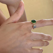 指輪 オープンリング レディース アクセサリー ラインストーン ビジュー 貝殻風 シェル風 上品 きれいめ おしゃれ プレゼント