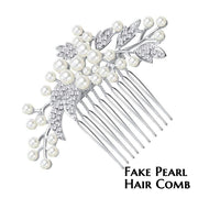 ヘアコーム ヘアアクセサリー かんざし 髪留め 髪飾り まとめ髪 ラインストーン フェイクパール 花 フラワーモチーフ リーフ おしゃれ かわいい 華やか エレガント 上品 和装 着物 結婚式 ブライダル 卒業式 フォーマル 入学式 成人式 浴衣
