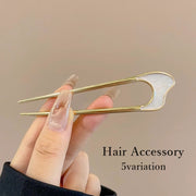 かんざし 簪 ヘアコーム U字型 ヘアピン レディース 女性 婦人 ヘアアクセサリー 髪飾り 髪留め かっこいい おしゃれ お団子