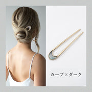 かんざし 簪 ヘアコーム U字型 ヘアピン レディース 女性 婦人 ヘアアクセサリー 髪飾り 髪留め かっこいい おしゃれ お団子