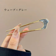 かんざし 簪 ヘアコーム U字型 ヘアピン レディース 女性 婦人 ヘアアクセサリー 髪飾り 髪留め かっこいい おしゃれ お団子