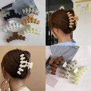 ヘアクリップ バンスクリップ レディース ヘアアクセサリー 大きめ シンプル 無地 マット くすみカラー 髪飾り 髪留め まとめ髪 ヘアアレンジ 可愛い おしゃれ カジュアル デイリー 普段使い お出かけ 髪かざり 髪どめ ファッション小物 雑貨 ワニクリップ 女性 単色