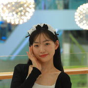 ヘッドドレス ロリータ カチューシャ コスチューム ヘアアクセサリー レディース 女性 リボン フリル コスプレ メイド ハロウィン パーティー かわいい