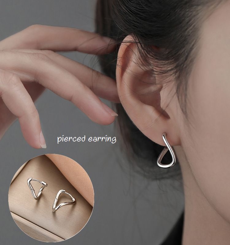 ピアス レディース 女性 アクセサリー フープピアス リングピピアス シルバーカラー シンプル かわいい おしゃれ お出かけ オフィス きれいめ デート  ギフト プレゼント 贈り物 誕生日 記念日