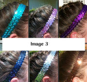 ヘアバンド ヘッドバンド スパンコール レディース 大人 女の子 ヘアアクセサリー ファッション雑貨 衣装 ステージ キラキラ 可愛い キュート