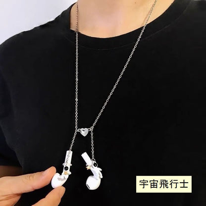 AirPods対応 イヤホンストラップ ネックストラップ マグネット付き 首掛け イヤホンホルダー 商品画像5