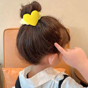 【3個セット】 可愛いハート ヘアゴム 髪ゴム キッズ シュシュ 子供用 女の子 ヘアアクセサリー ハート 髪飾り 髪留め まとめ髪 ヘアアレンジ 可愛い おしゃれ ポニーテール お団子 女子 こども用 お出掛け 通園 通学