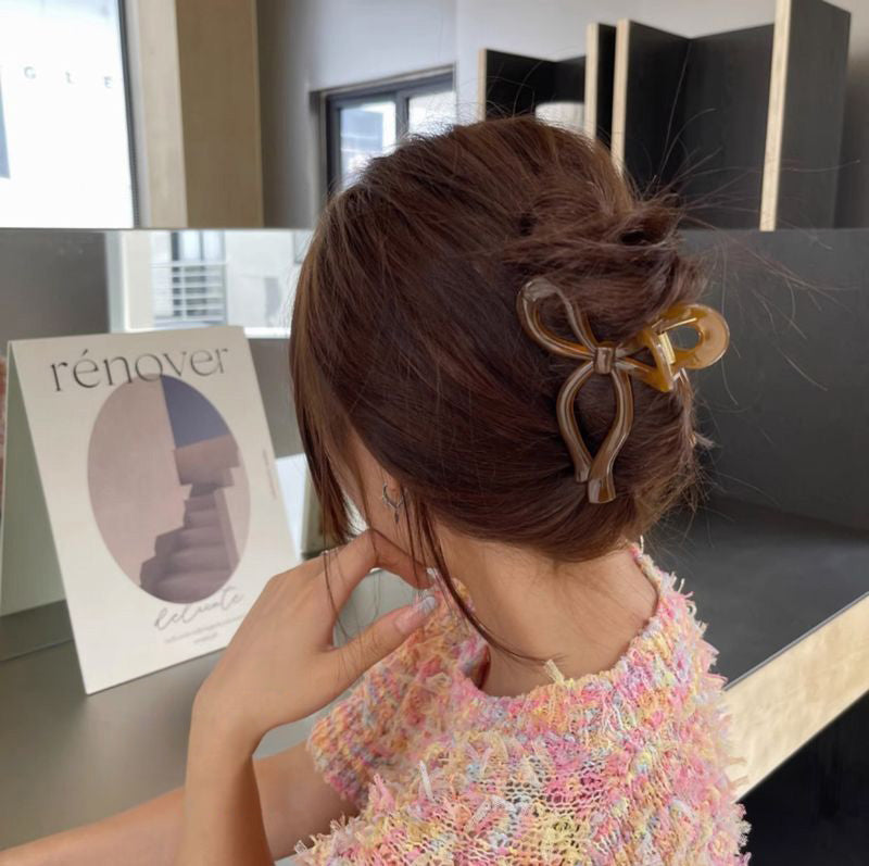 ヘアクリップ バンスクリップ リボン型 レディース 女性 婦人 商品画像3