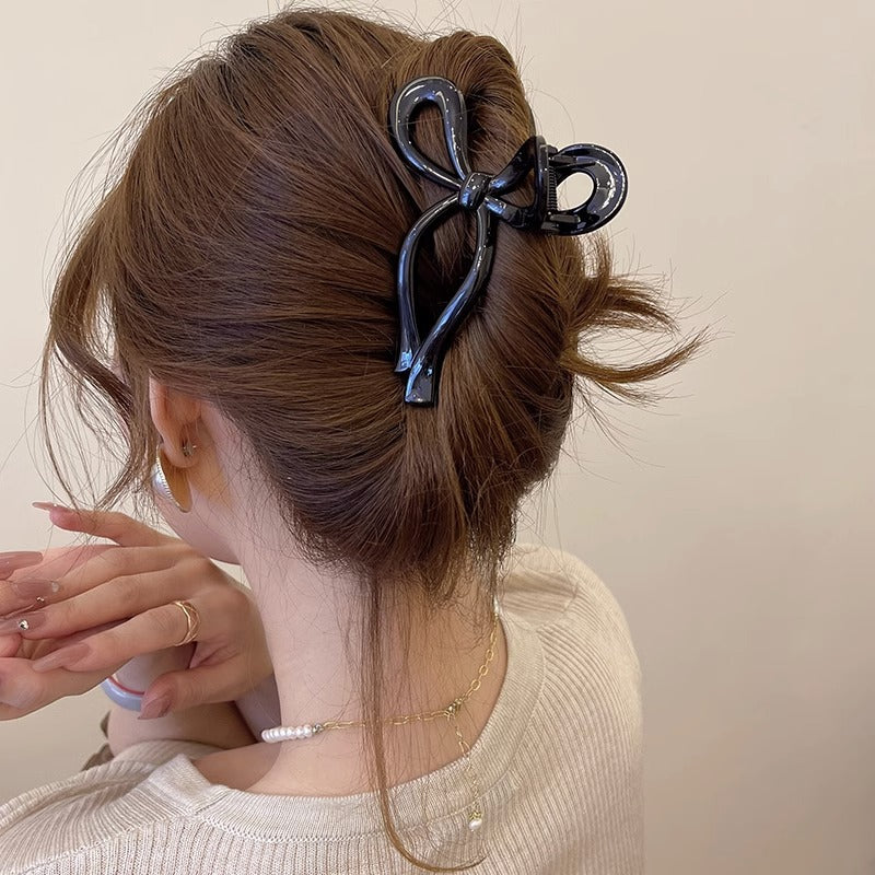 ヘアクリップ バンスクリップ リボン型 レディース 女性 婦人 商品画像4