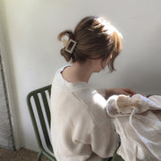 ヘアクリップ バンスクリップ 髪留め レディース 女性用 ヘアアクセサリー 髪飾り ヘアアレンジ スクエア 長方形 クリア べっ甲柄 マーブル エレガント おしゃれ かわいい シンプル デイリー 普段使い お出かけ 通勤 通学 オフィスファッション