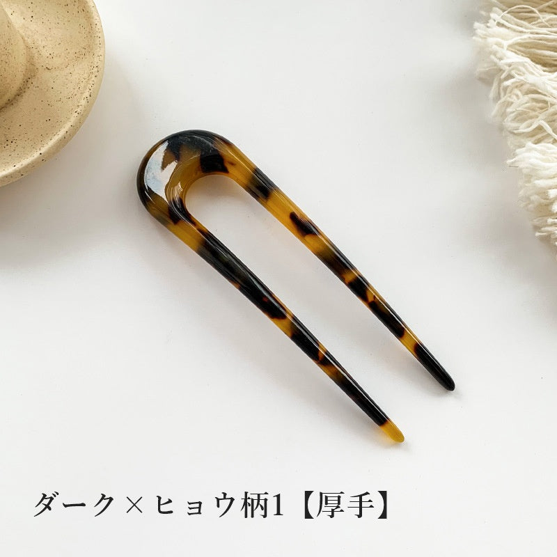 かんざし 簪 ヘアコーム U字型 ヘアピン レディース 商品画像5