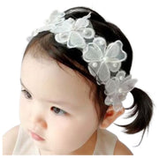 ヘアバンド ベビー 赤ちゃん 新生児 ヘアアクセサリー ヘッドドレス ヘッドバンド レース リボン フラワー お花 チュール おしゃれ かわいい 記念写真 写真撮影 結婚式 パーティー お呼ばれ お出かけ おめかし 幼児 女の子 ガールズ ホワイト ピンク 白