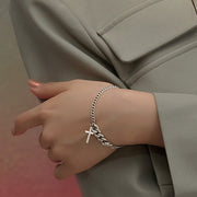 ブレスレット アクセサリー レディース 女性 十字架 クロス チェーン ファッション雑貨 かわいい おしゃれ ギフト プレゼント 贈り物