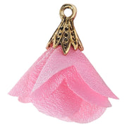 クラフト用チャーム 単品 レディース 女性 アクセサリーパーツ アクセサリー道具 お花 フラワー おしゃれ シンプル イヤリング ピアス 装飾 手芸 ハンドメイド カラバリ豊富