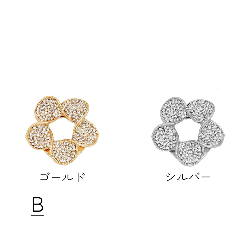 ブローチ レディース アクセサリー ゴールドカラー シルバーカラー フェイクパール 商品画像5