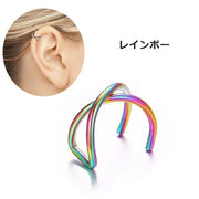 イヤーカフ 単品 片耳用 レディース 女性 アクセサリー イヤークリップ 耳飾り クロス かわいい おしゃれ シンプル プレゼント