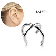 イヤーカフ 単品 片耳用 レディース 女性 アクセサリー イヤークリップ 耳飾り クロス かわいい おしゃれ シンプル プレゼント