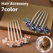 コーム ヘアコーム レディース 女性 ヘアアクセサリー 髪飾り ビジュー キラキラ ラインストーン 蝶々 上品 きれいめ ゴージャス かわいい おしゃれ 大人女子 ファッション小物