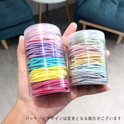 ヘアゴム 100本セット レディース キッズ ヘアアクセサリー 髪ゴム シンプル 普段使い デイリー カラフル パステルカラー カラバリ豊富 かわいい 髪留め 通園 通学 オフィス ツインテール ポニーテール 選べる 多色 ピンク ブルー ブラック ブラウン 青 黒 茶色