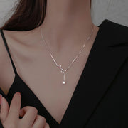 ネックレス ペンダント レディース 女性 アクセサリー ファッション雑貨 小物 アズキチェーン ラインストーン 北斗七星 星座 スター シンプル かわいい キュート エレガント ガーリー フェミニン プレゼント ギフト