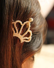 ヘアピン パッチン留め ヘアアクセサリー  レディース フェイクパール 華奢 上品 前髪 髪飾り かわいい 大人可愛い おしゃれ お出かけ 髪留め