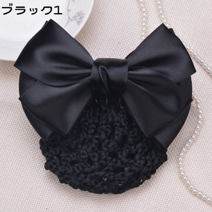 バレッタ レディース シニヨンネット付き ヘアアクセサリー ヘアクリップ 髪飾り 商品画像4