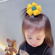 ヘアゴム キッズ ヘアアクセサリー 髪ゴム フラワー お花 チェック柄 大きめ 大ぶり 目立つ かわいい おしゃれ 子供用 女の子