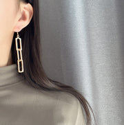 ピアス イヤリング レディース アクセサリー フックピアス チェーン風 シンプル クール かっこいい おしゃれ 女性 女子 大人女子 カジュアル かわいい