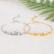 ブレスレット レディース アクセサリー スター 星 チェーン 球 メタリック おしゃれ かわいい プレゼント ギフト 記念日