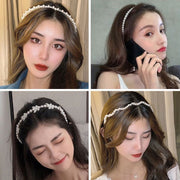 カチューシャ ヘアアクセサリー レディース 女性 婦人用 おしゃれ かわいい フェイクパール ヘアバンド ヘアアレンジ 髪飾り パール調 チェック 清楚 カジュアル まとめ髪 キラキラ シンプル