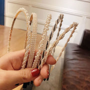 カチューシャ ヘアアクセサリー レディース 女性 婦人用 おしゃれ かわいい フェイクパール ヘアバンド ヘアアレンジ 髪飾り パール調 チェック 清楚 カジュアル まとめ髪 キラキラ シンプル