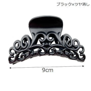 ヘアクリップ バンスクリップ 2個セット レディース 女性用 ヘアアクセサリー 髪留め 大きめ まとめ髪 ヘアアレンジ マット おしゃれ カジュアル オフィス 仕事 ツヤ感 ツヤ消し ブラック ピンク パープル 紫